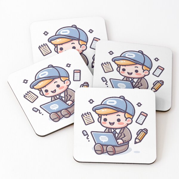Item preview, Kawaii Journalist: A Laptop designed and sold by CanvasCutie.