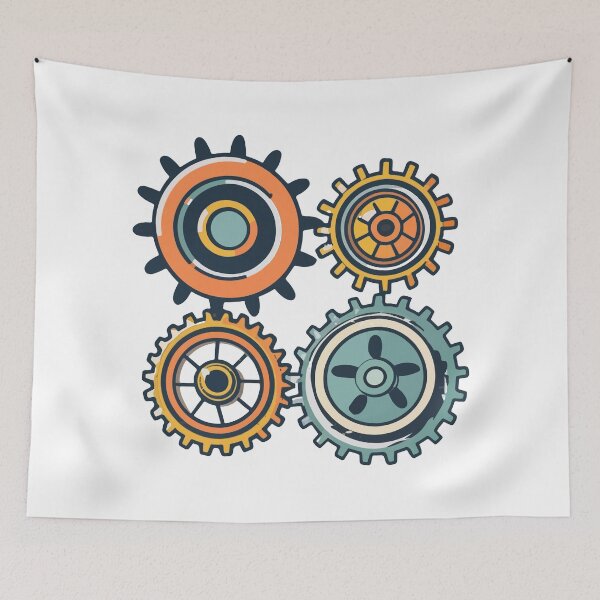 Item preview, Steampunk Mastery - Interconnected Cogs and Wheels designed and sold by NiftyWrx.
