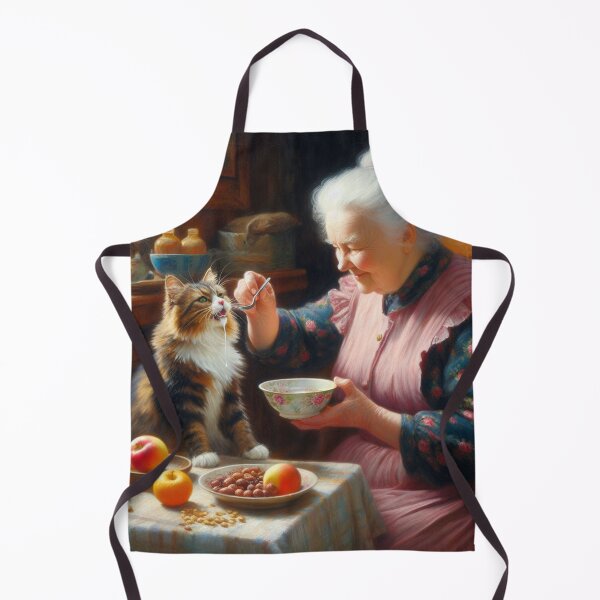 Artikelvorschau, Oma füttert die Katze entworfen und verkauft von Ramon-Shop.