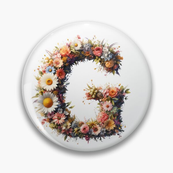 Item preview, Letter “G” containing flowers designed and sold by yeekazar.