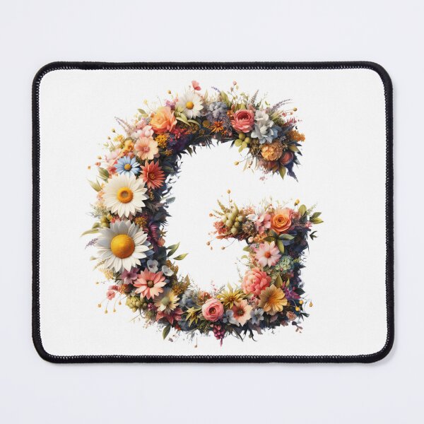 Item preview, Letter “G” containing flowers designed and sold by yeekazar.