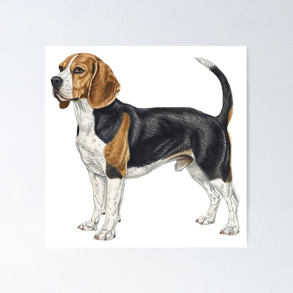 Item preview, Beagle Dog - Hound, Canine, Full Body.  designed and sold by lambandoak.