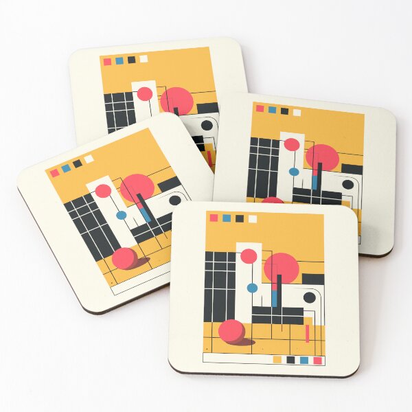 Item preview, Bauhaus Inspired Graphic Art (4) designed and sold by DeaSelma.