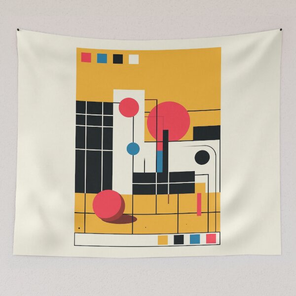 Item preview, Bauhaus Inspired Graphic Art (4) designed and sold by DeaSelma.