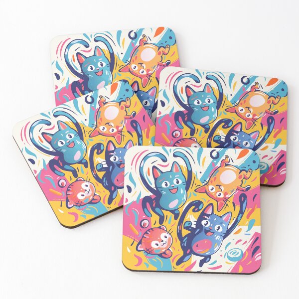 Item preview, Cheerful Companions: Smiling Cats Delight designed and sold by Ipek Morel.