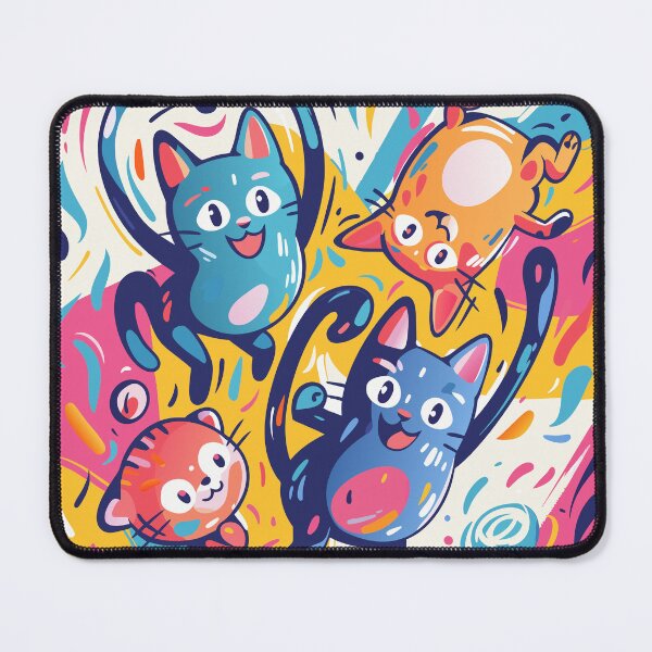 Item preview, Cheerful Companions: Smiling Cats Delight designed and sold by Ipek Morel.