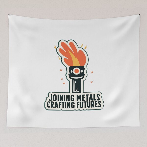 Item preview, Fiery Welding Torch - 'Joining Metals, Crafting Futures' designed and sold by NiftyWrx.