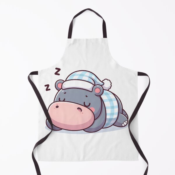 Item preview, Kawaii Hippo With Nightcap designed and sold by CanvasCutie.