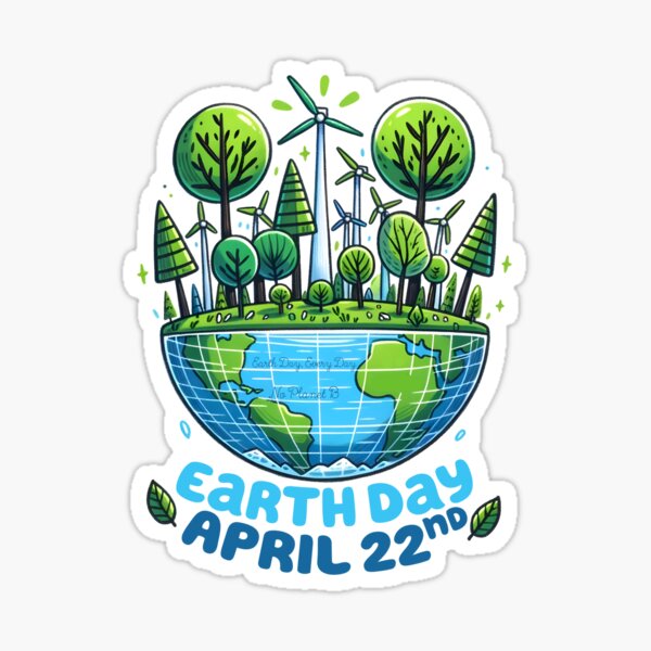 Aperçu de l'œuvre Jour de la Terre 2025, le 22 avril sur une scène à moitié terrestre créée et vendue par AppletonWater.