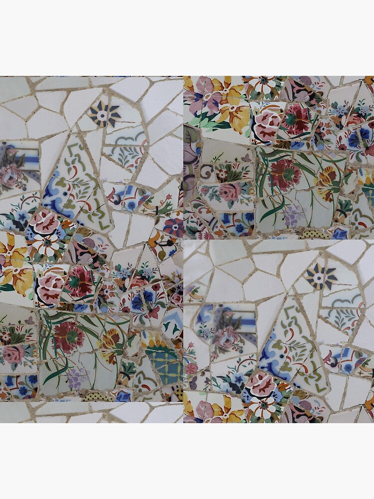 Thumbnail 5 of 5, Socks, White and bright colorful floral mosaic pattern. designed and sold by GDRDesign.