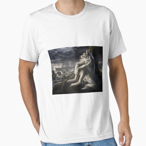 Vista previa del artículo con la obra « Meme Hombre Lobo», diseñado y vendido por Valariecott.