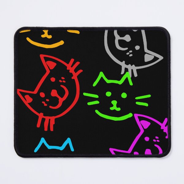 Item preview, colorful faces of happy kittens designed and sold by Moris-shop.