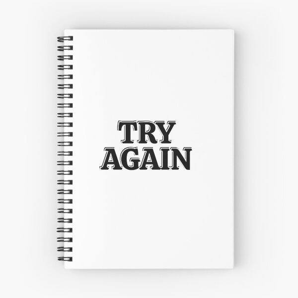 Item preview, Try again - short motivational phrases designed and sold by Inspirationmotivation.