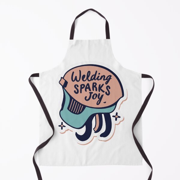 Item preview, Welding Sparks Joy Cartoon Welder Design designed and sold by NiftyWrx.