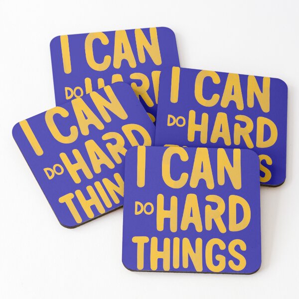 Item preview, I Can Do Hard Things, Printable Wall Art, Inspirational Quote, Rainbow Print, Work Hard Print, Family Theme Print, Back to School Print designed and sold by JustCrafted.
