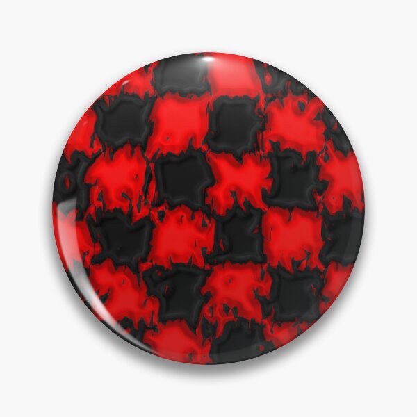 Item preview, 3D Rubbery Red and Black Splatter Checkerboard Pattern designed and sold by TheRulerofEarth.
