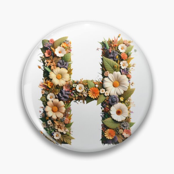 Item preview, Letter “H” containing flowers designed and sold by yeekazar.