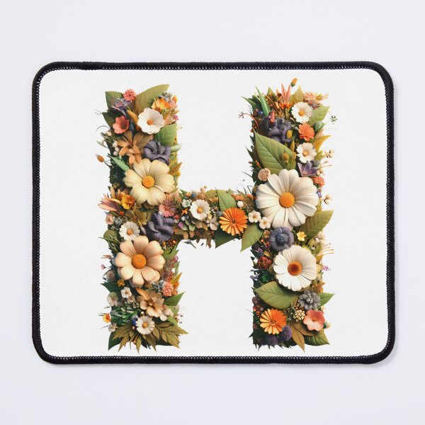 Item preview, Letter “H” containing flowers designed and sold by yeekazar.