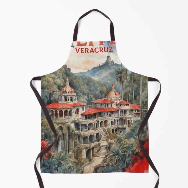 Item preview, Xilitla Veracruz Mexico Magic Town Vintage Travel Tourism Watercolor Poster designed and sold by TravelersGems.
