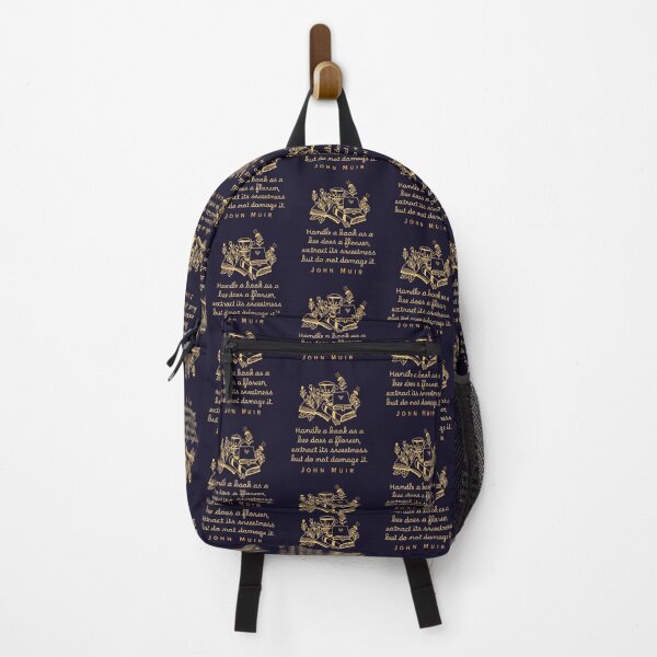 Item preview, John Muir quote: Handle a book as a bee does a flower, extract its sweetness but do not damage it. designed and sold by artbleed.