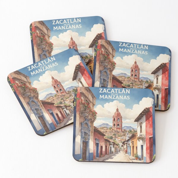 Item preview, Zacatlan de las Manzanas Puebla Mexico Magic Town Vintage Travel Tourism Watercolor Poster  designed and sold by TravelersGems.