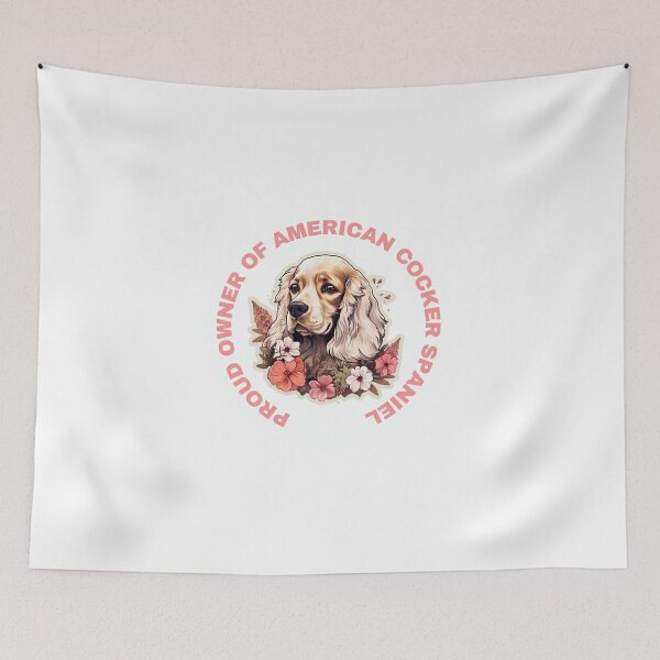 Item preview, Cute Flower American Cocker Spaniel Mom Dad Guardian Angel Best Friend Doggie Paw designed and sold by SMARTKIT  DESIGNAGENCY.