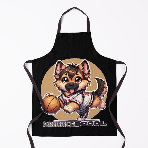 Item preview, Dribble Drool | German Shepherd playing basketball designed and sold by ParenthoodPuns.