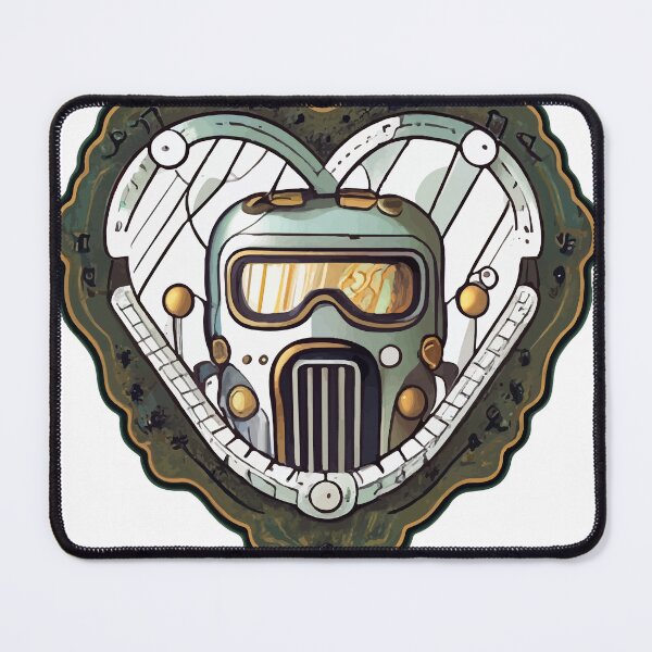 Item preview, Steampunk Heart Welding Mask Design designed and sold by NiftyWrx.