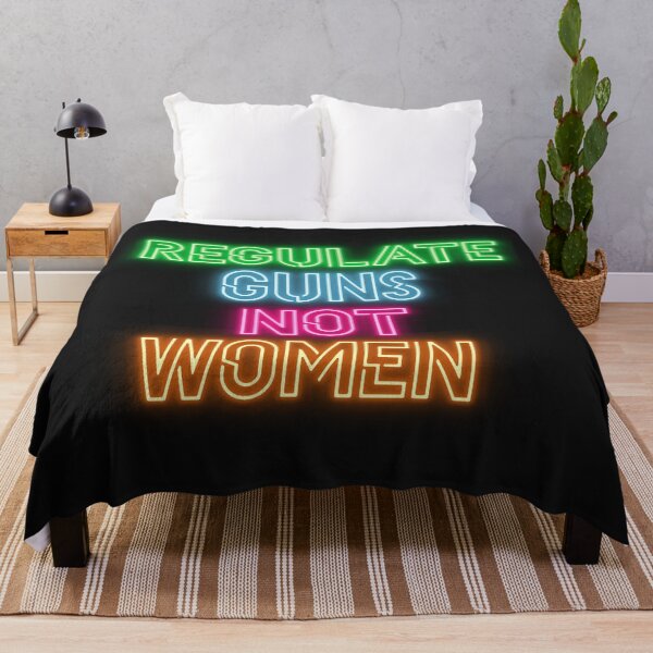 Item preview, Regulate guns not women (neon) designed and sold by Becky-Marie.