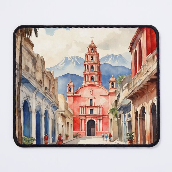 Item preview, Zocolco de Hidalgo Veracruz Mexico Magic Town Vintage Travel Tourism Watercolor Poster designed and sold by TravelersGems.