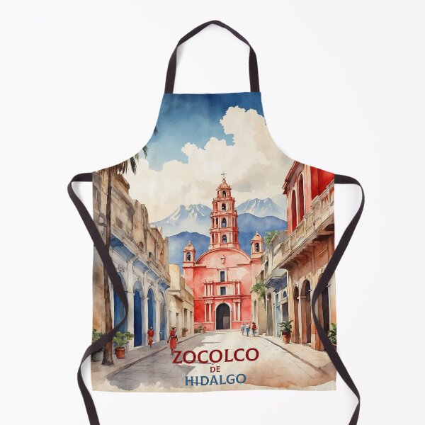 Item preview, Zocolco de Hidalgo Veracruz Mexico Magic Town Vintage Travel Tourism Watercolor Poster designed and sold by TravelersGems.