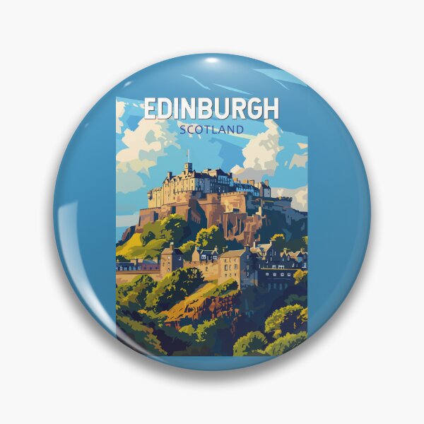 Item preview, Edinburgh Scotland Travel Art Vintage designed and sold by KrisSidDesigns.