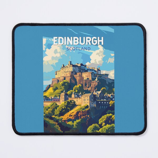 Item preview, Edinburgh Scotland Travel Art Vintage designed and sold by KrisSidDesigns.