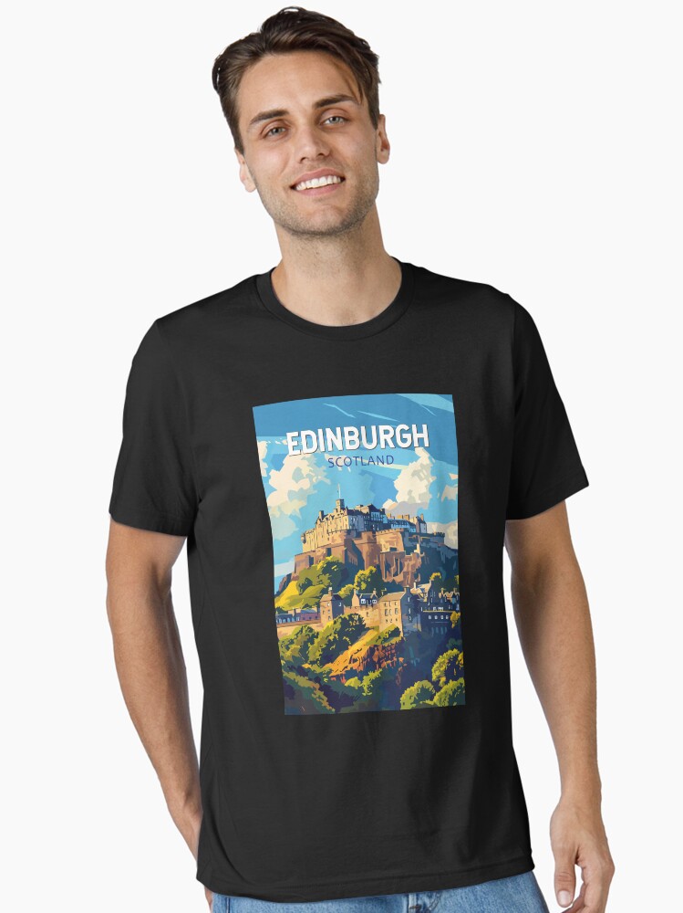Edinburgh Scotland T-Shirt | Vintage Scottish Capital Tee Edinburgh Scotland T-Shirt | Vintage Scottish Capital Tee