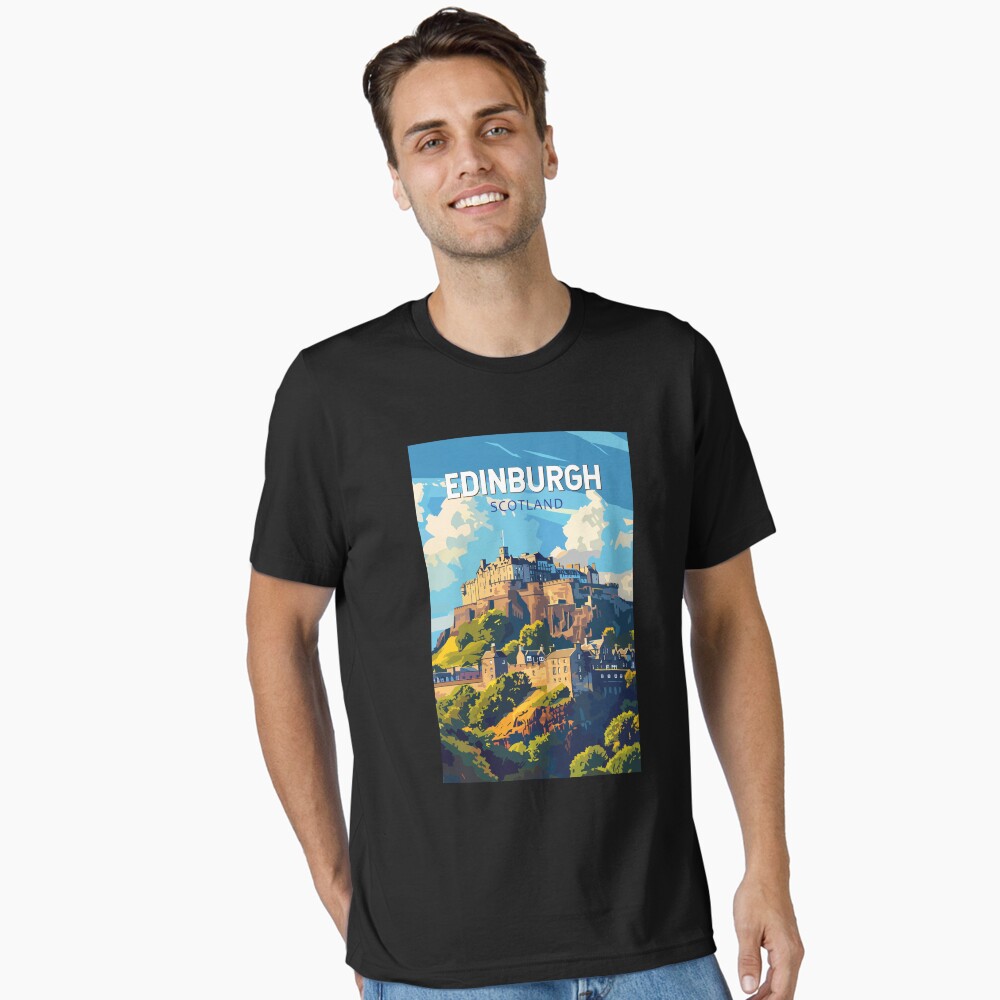 Edinburgh Scotland T-Shirt | Vintage Scottish Capital Tee Edinburgh Scotland T-Shirt | Vintage Scottish Capital Tee