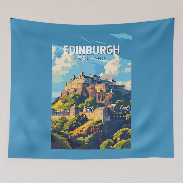 Item preview, Edimburgo Escocia Viajes Arte Vintage designed and sold by KrisSidDesigns.