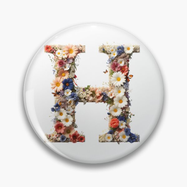 Item preview, Letter “H” containing flowers designed and sold by yeekazar.