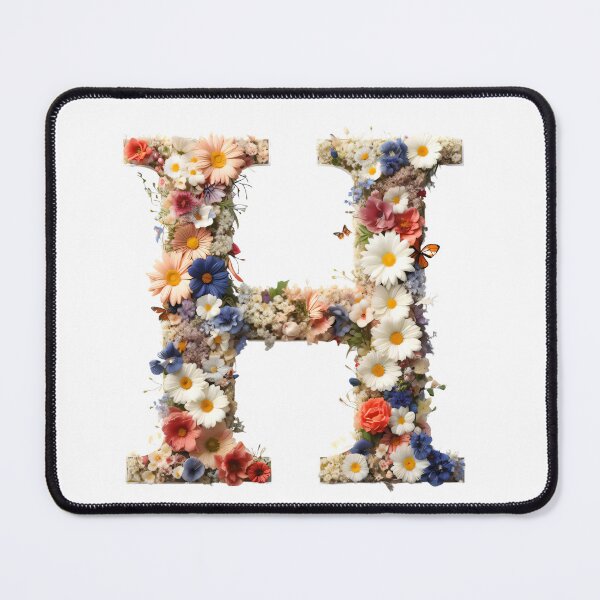 Item preview, Letter “H” containing flowers designed and sold by yeekazar.