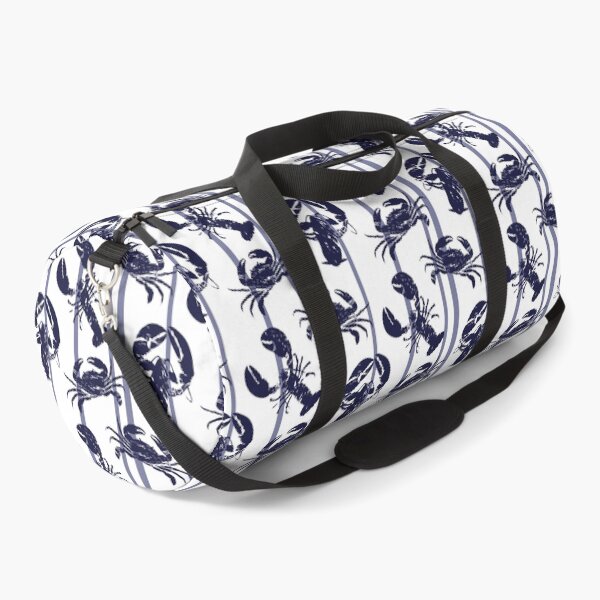 Item preview, Hamptons Blues Crab Lobster and Stripe Pattern designed and sold by CreativeBridge.