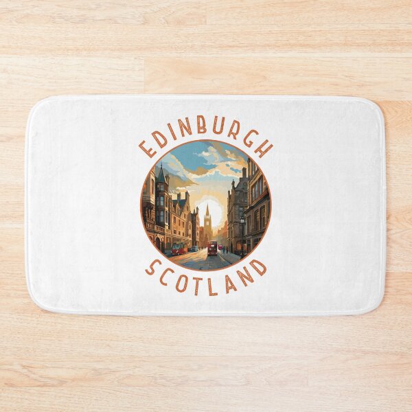 Item preview, Edinburgh Scotland Retro Distressed Circle designed and sold by KrisSidDesigns.