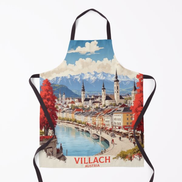 Item preview, Villach Austria Vintage Travel Tourism Poster designed and sold by TravelersGems.