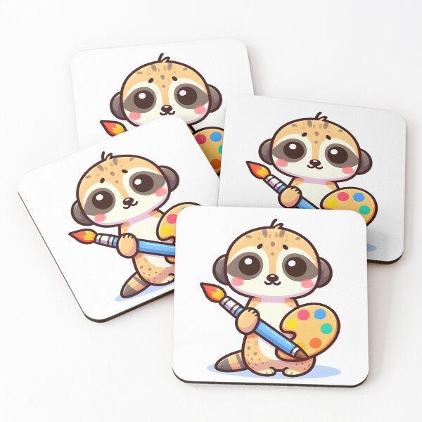 Item preview, Kawaii Meerkat as Artist designed and sold by CanvasCutie.