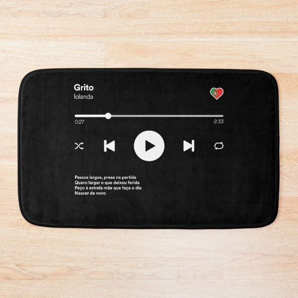 Item preview, Grito - Iolanda - Potugual - Eurovision 2024 - Media Player Mockup designed and sold by Vision-Tees.