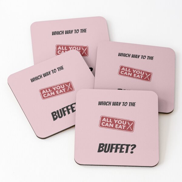 Item preview, Which Way To The Buffet? and Sticker Pack designed and sold by ShamblesShirts.