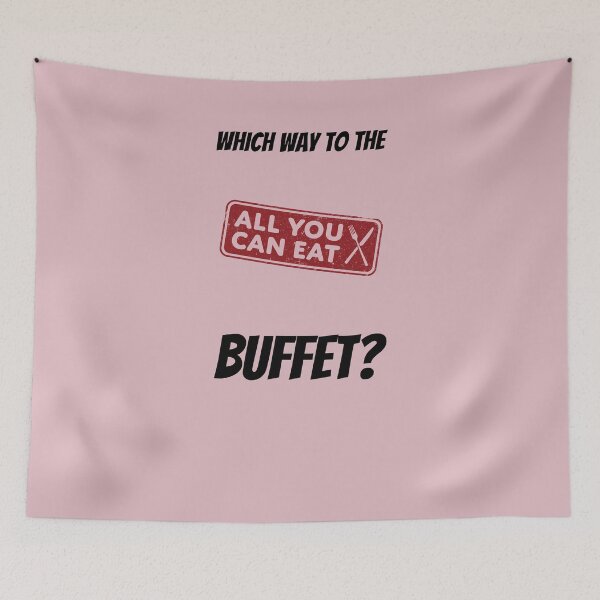 Item preview, Which Way To The Buffet? and Sticker Pack designed and sold by ShamblesShirts.