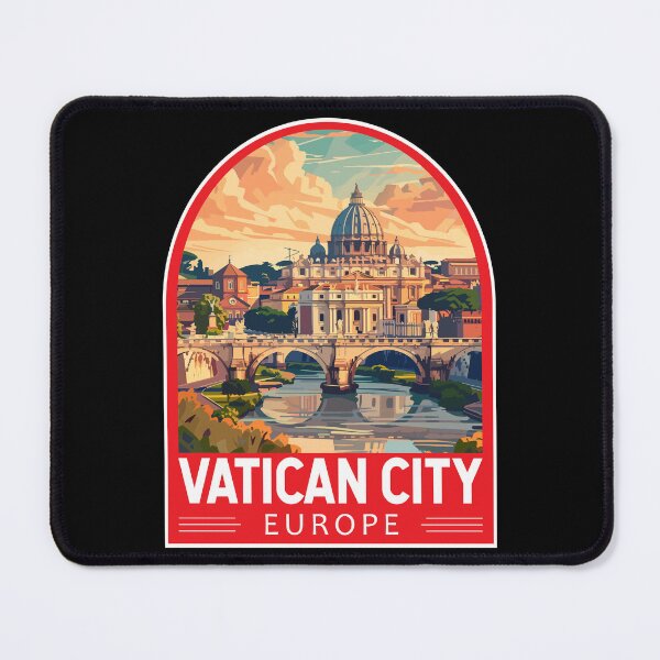 Item preview, Vatican City Travel Art Emblem designed and sold by KrisSidDesigns.