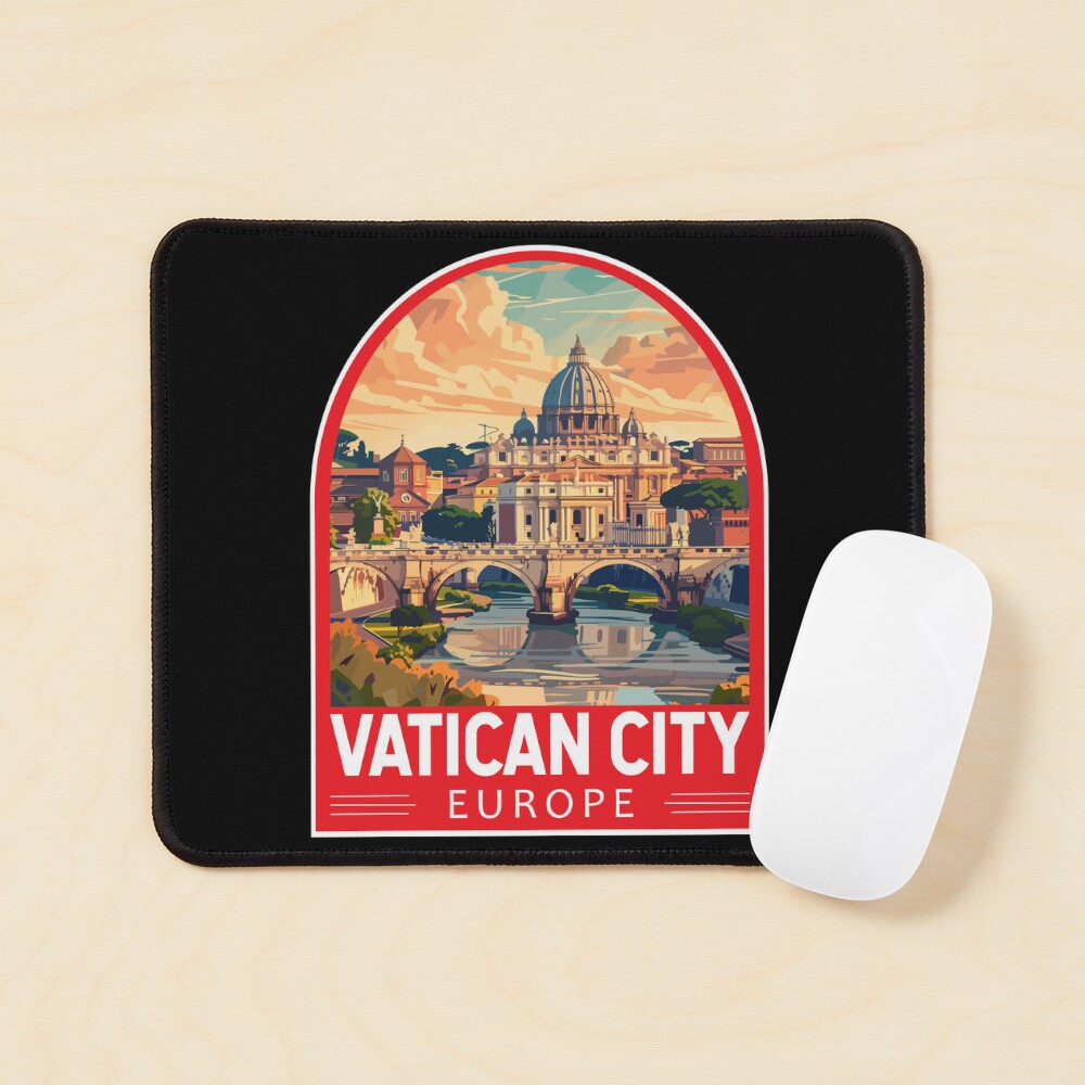 Vatican City Travel Art Emblem Sticker