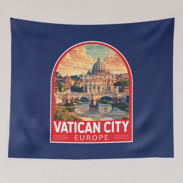 Item preview, Vatican City Travel Art Emblem designed and sold by KrisSidDesigns.