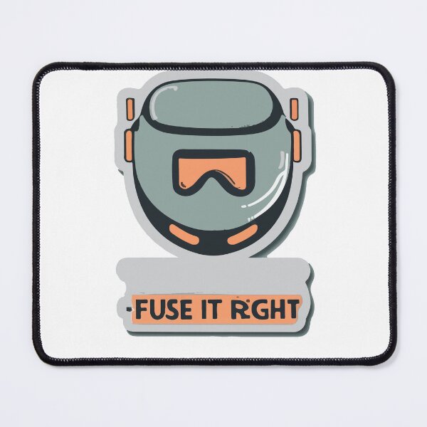 Item preview, Minimalist Welder's Mask - 'Fuse it Right' Quote designed and sold by NiftyWrx.