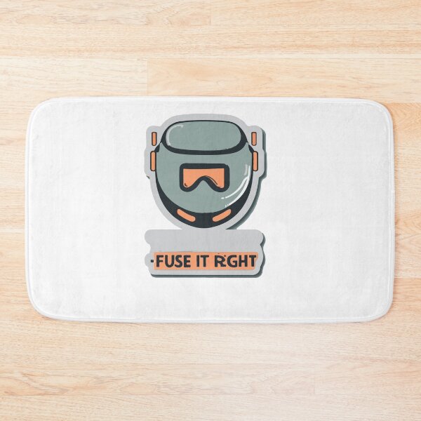 Item preview, Minimalist Welder's Mask - 'Fuse it Right' Quote designed and sold by NiftyWrx.